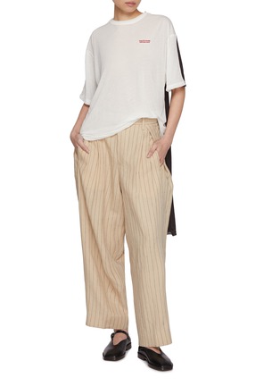 模特儿示范图 - 点击放大 - BEAUTIFUL PEOPLE - Sheer Cotton Jersey Flip Top